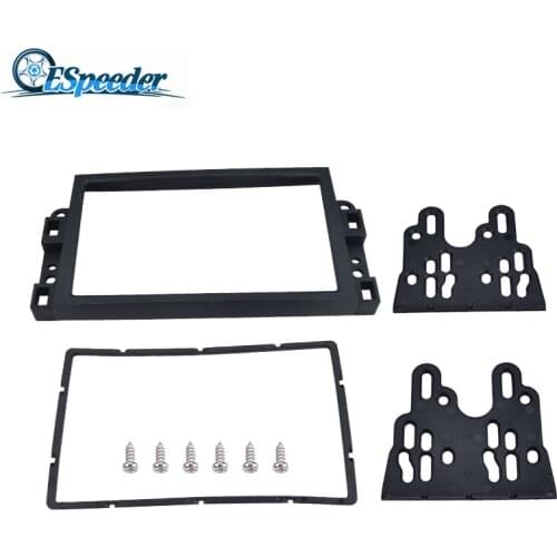 ESPEEDER Car 2 Din Frame Radio Fascia Panel DVD Player Install Trim Panel Kit 2 Din Car Radio Fascia For Chevrolet Aveo Lova