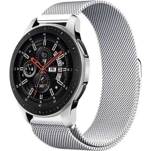Milanese Loop Galaxy watch active 2 strap For Samsung galaxy watch 3 45mm 46mm Gear S3 20mm 22mm Huawei watch GT/2/2e/Pro Band