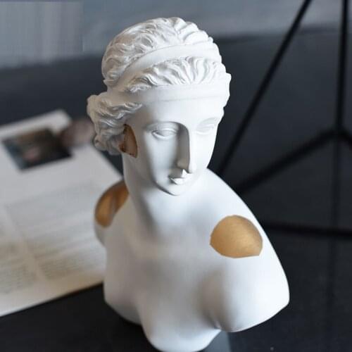 ROMAN MYTHOLOGY CREATIVE ABSTRACT ART GIRL FIGURE ART SCULPTURE VENUS GODDESS STATUE RESIN CRAFTS SIMPLE HOME DECORATION R4250