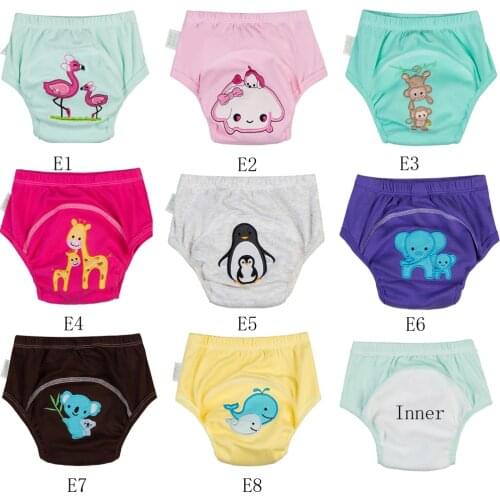 [Training Pants] 3pcs/Set Baby Potty Trainers 100% Cotton Waterproof Training Pants Todder Trainers Kids Training