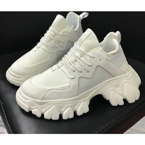 Spring Platform Lady Sneakers Women Shoes Fashion Female outdoor Sneakers with High Sole Shoes Woman High Top Chunky Dad Sneaker