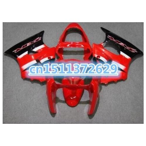 ZX-6R 2000-2002 Fairings for Kawasaki ZX-6R 2000 2001 2002 red black Ninja 636 ZX6R 00 01 02 Motorcycle fairing body kit-Dor D