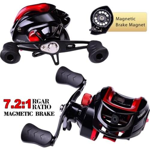 2021 New Compact Design Water Drop Wheel Fishing Wheel 7.2:1 High Speed Ratio Braking Force In 10 Gear Is 10KGFishing Wheel