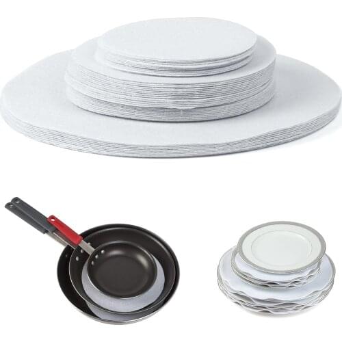 24pcs/Lot Soft Felt Plate Dividers China Storage Separator Protectors Hot Sale