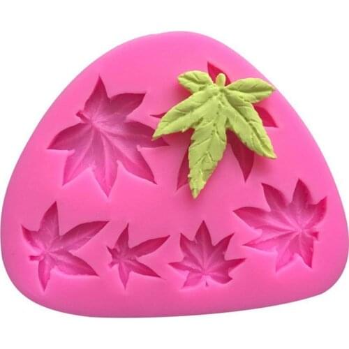 3D Maple Leaves Silica Gel Mold Chocolate Sugar Baking Cake Mold DIY Decorative Ornaments