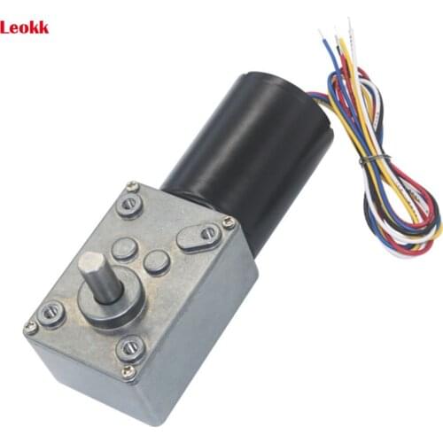 5840-3650 DC 12V 24V Reduction Brushless Electric Motor, Turbo Worm Gearbox Reduction Gear Motor