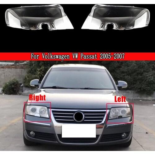 Car Headlight Fog Light Lens Cover Shell Headlamp Lenses For Volkswagen VW Passat 2005-2007 Car Replacement Auto Shell Cover