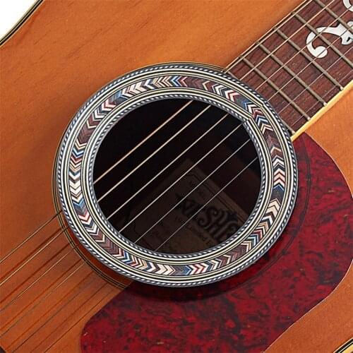 Wood Soundhole Rosette Inlay Guitar Sound Hole Decoration 94mm for Classic Guitar Acoustic Guitar