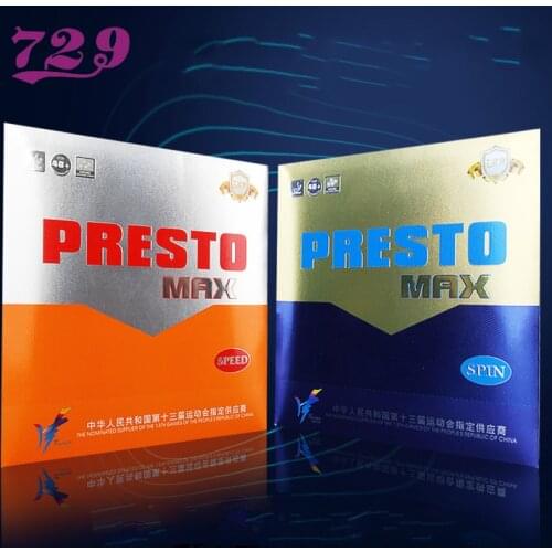 Original 729 PRESTO MAX Janpan imported Cake Sponge Table Tennis Cover / Table Tennis Rubber/ Ping Pong Rubber