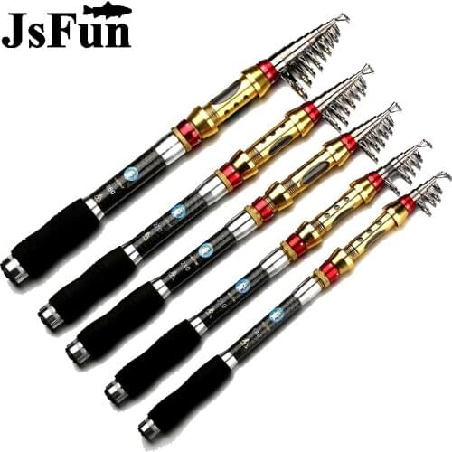 Carbon Telescopic Fishing Rods Portable Spinning Pole Sea Boat Rock Carp Fishing Tackle 1.8m 2.1m 2.4m 2.7m 3.0m 3.6m YG44