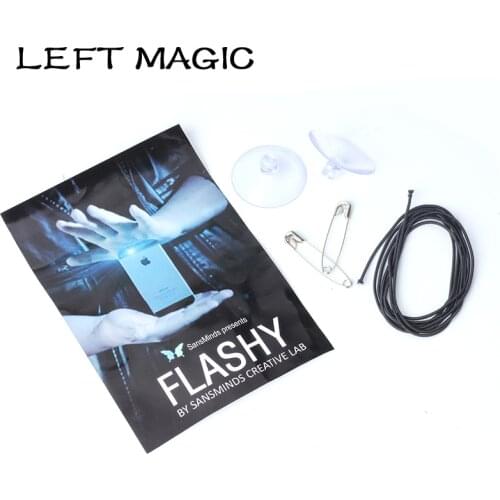 Flashy (Gimmick+ Online Video ) By SansMinds Creative Lab Magic Tricks Close-Up Card Phone Disappear Magic Props Street