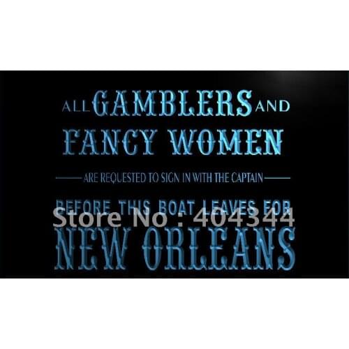 LK352- GAMBLERS FANCY WOMEN Bar Beer LED Neon Light Sign home decor crafts