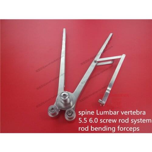 Medical orthopedic instrument Spine rod bending forceps Lumbar vertebra 5.5 6.0 rod screw system xinrong Titanium bar bender
