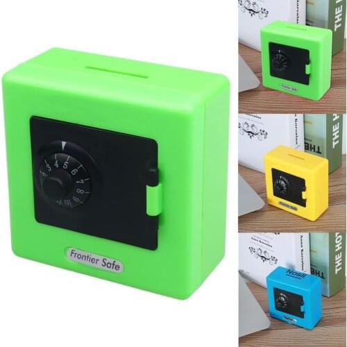 Mini Money Boxes Combination Lock Money Coin Saving Banknote Cash Piggy Deposit Safe Box Storage Case Gift Bank Code #P2