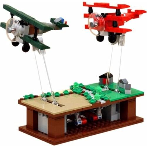 Mini Airplane Building Blocks Pursuit of Flight Airplane Blocks Model Aircraft Planes DIY Figures Bricks Toys Children