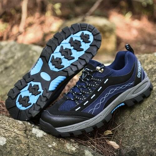 Man Hiking Shoes Waterproof Sneakers Travel Shoes Walking Shoes Men Breathable Non-slip Climbing Sports Water Shoes Trekking