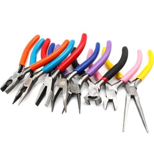 8PCS Jewelry Pliers Kit 4 Inch Long Needle Round Nose Cutting Wire Pliers Jeweler Handmade Diy Tools