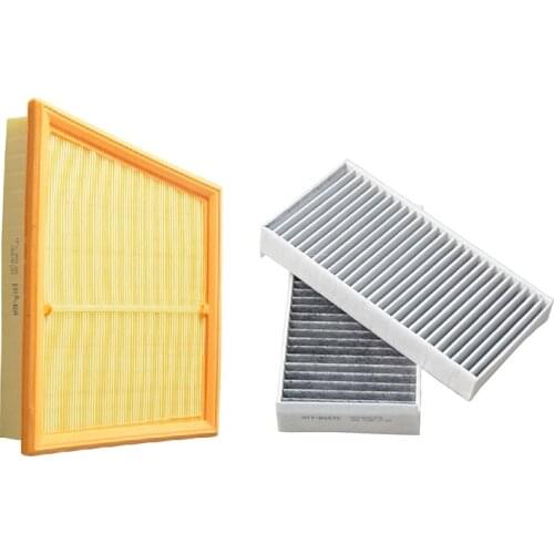 Air Filter Cabin Filter 2Pcs For Bmw F45 F46 216i 218i 220i 225i 225xe 2013-2019/X1 F48 Model Filter OEM 64319321875/13717619267