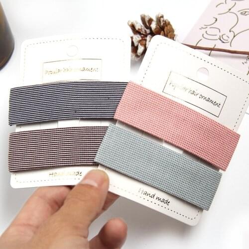 Solid Plaid Square Shape Hair Clip Fashion Girl Women Simple ​BB Clip Sweet Geometric Barrette Solid Playful ​​Hair Accessories