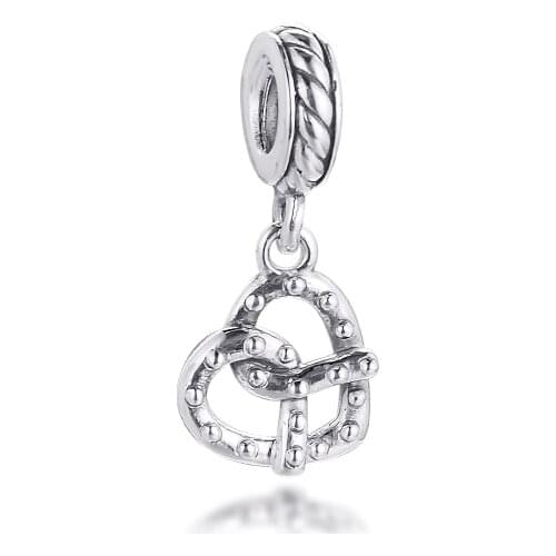 Pretzel Charms Fits Pandora 925 Original Bracelets Necklaces Sterling Silver Beads For Jewelry DIY Making Kralen