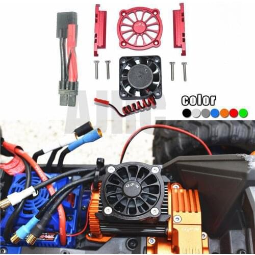 TRAXXAS 1/10 MAXX MONSTER TRUCK 89076-4 aluminum alloy motor radiator with waterproof fan