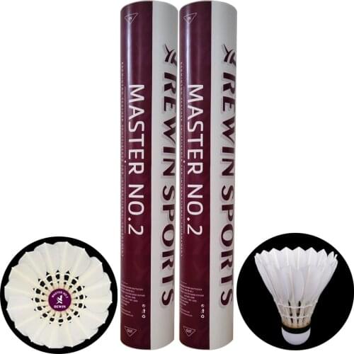 High Quality Tournament Grade Badminton Shuttlecock with Natural Cork Master NO.2