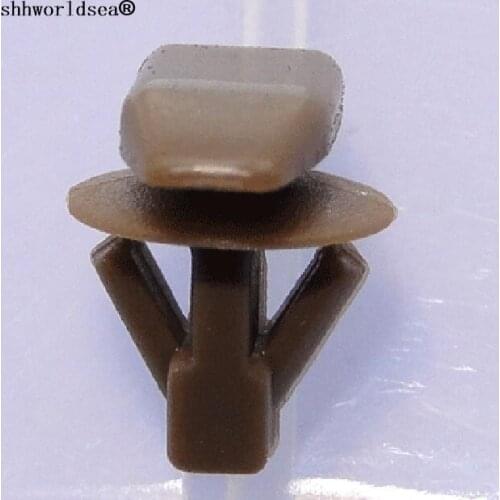 Shhworldsea 100pcs auto clip and fastener hood weatherstrip retainer for mitsubishi mu481027 from 1991-on