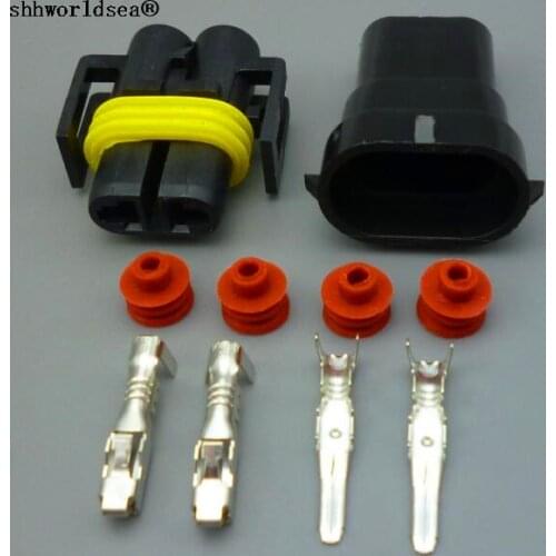 Shhworldsea 2sets H8 H9 H11 880 881 2p Female And Male Adapter Harness Car Auto Wire Connectors For HID Xenon Light Socket Plug