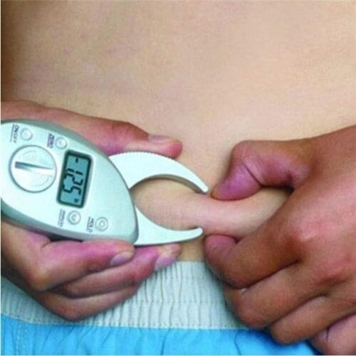 Trammel ABS Fat Measuring Instrument 0-50MM Digital Display Body Fat Caliper Health Monitoring Weight Loss Caliper