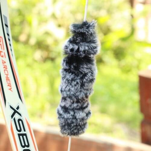 Bow Stabilizer Silencer Damper 1 Pcs Rabbit Hair Bow String High Performance Archery Hunting Vibration Dampener Tool Set