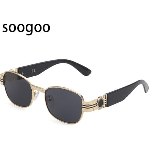 Steampunk Round Vintage Sunglasses Men Trendy Retro Classic Punk Fashion Sun Glasses Luxury Brand Designer Eyewear UV400 Lunette