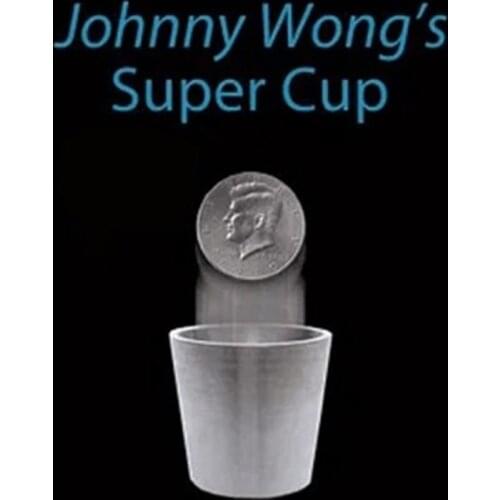 Super Cup (Half Dollar) by Johnny Wong Gimmick Close up Magic Tricks Illusions Magician Coin Magia Fun For Professional Magician
