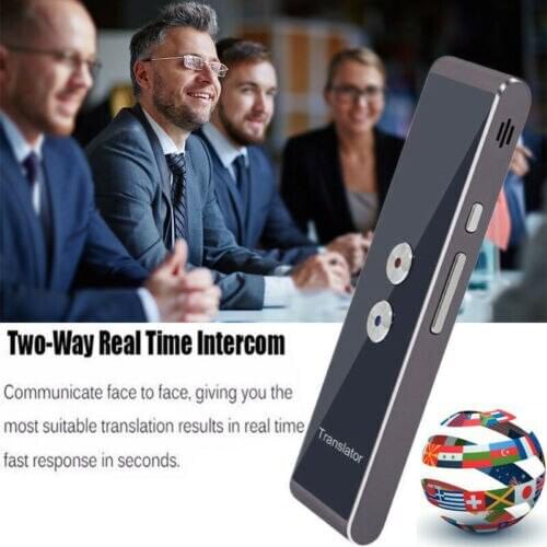 T8 Smart Voice Bluetooth Translator Portable Intelligent Interpreter Multiple 40+Languages Travel Business Instant Translation