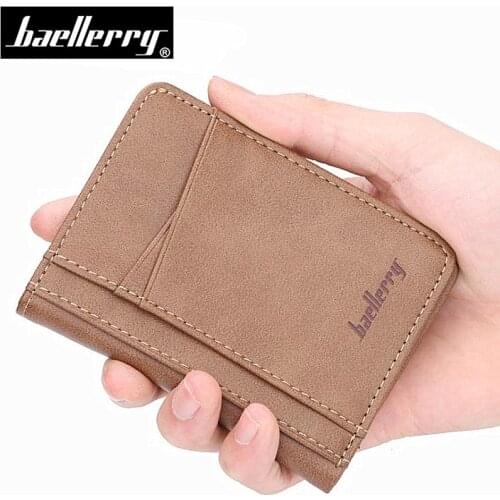 High Quality Small Men wallet Leather Bank Card Holder Business Male Wallet Coin Purse Pockets Mini Credit ID Card Holders bag