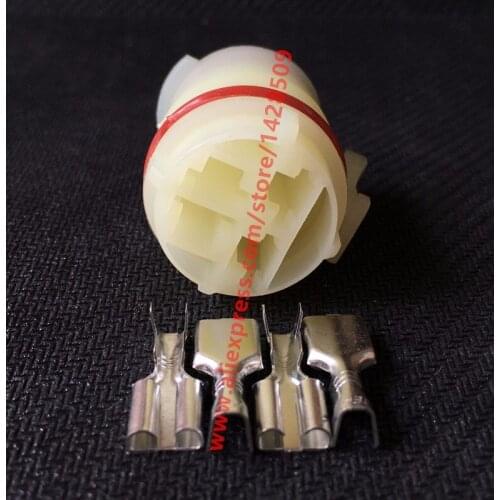 10 Sets Female 4 Pin 6.3mm Automotive Automobile Housing Connector