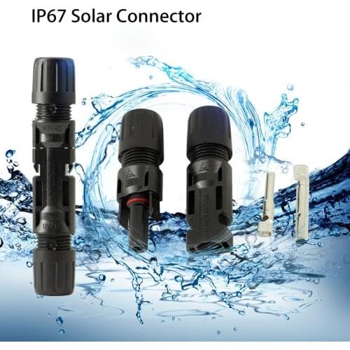 20 Pairs IP67 Solar Connector Male and Female Solar Panel Connector for Solar Cable Suitable Cable Cross Sections 2.5mm2~6.0mm2