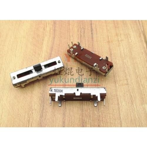 3.5cm 35mm B200K shaft length 5mm mono mixer sliding potentiometer fader vertical