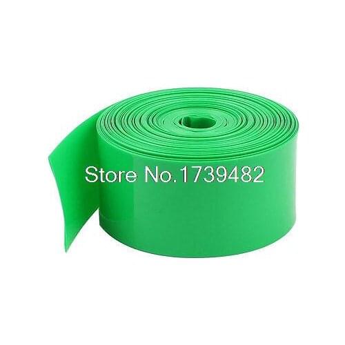 33Ft 10M Long 29.5mm Green PVC Heat Shrinkable Tubing Wrap for 1 x 18650 Battery