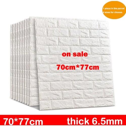 3D Brick Wall Stickers DIY Self Adhensive Decor Foam Waterproof Wall Covering Wallpaper For TV Background Kids Living Room