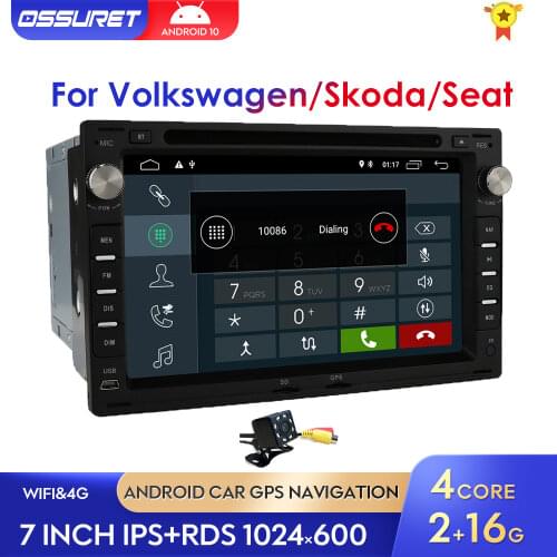 Car Radio GPS Multimedia Stereo Player For VW Volkswagen Golf Passat B5 Skoda Superb Seat Alhambra Polo 2 Din Android10 DSP Wifi