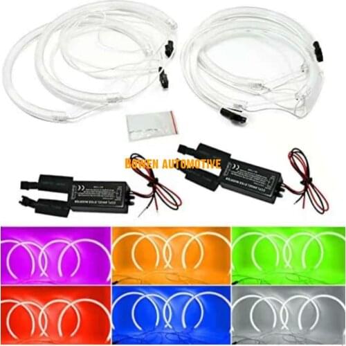 Bowen automotive 4x Car Headlight CCFL Angel Eyes Light Halo Rings Kits For BMW E53 X5