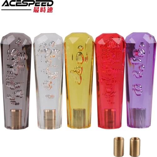 Car Universal Acrylic Crystal Bubble Shift Knob 15cm 20cm Gear Knob for AT/MT Car Stick Lever Head Shift