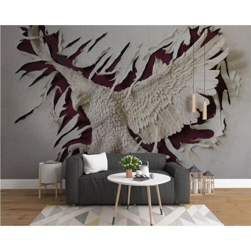 Beibehang Custom wallpaper 3D Domineering eagle wings TV background walls 3d living room bedroom mural wallpaper for walls 3 d