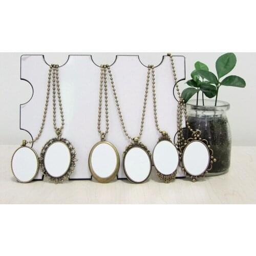 Free Shipping 12pcs/lot Classic Pendant for Blank Sublimation INk Transfer Printing Heat Press DIY Can Print