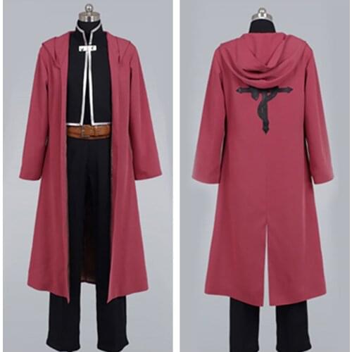 FullMetal Alchemist Edward Elric Cosplay Costume Coat Pants Robe For Adult Men Halloween Cosplay Costume