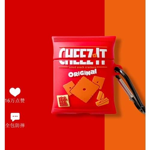 Cute 3D Food Potato chips case For Apple AirPods 2 charging shell earphone protection cover box for airpods pro 3 funda