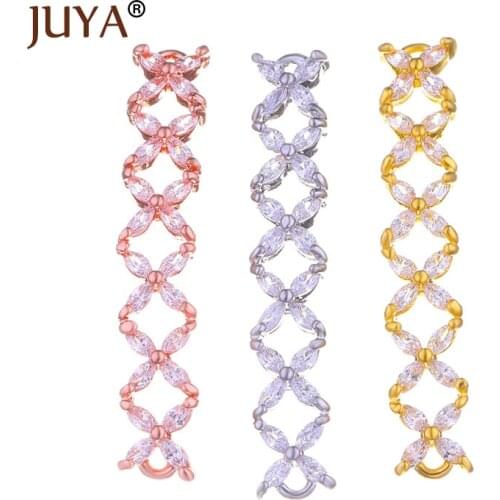 Diy fashion bracelets necklace earrings accessories findings luxury Austrian crystal long charm connectors for jewelry making