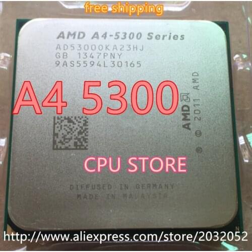 AMD A4 5300 3.4 G L2 1 M Dual core soquete FM2 A4-5300 CPU 65W Dual-Core A4-Series (working 100% Free Shipping)