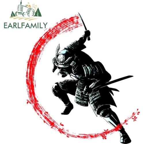 EARLFAMILY 13cm x 11.3cm For Samurai Funny Car Assessoires Sticker Motorcycle Trunk Decal Refrigerator Vinyl Car Wra Decoration