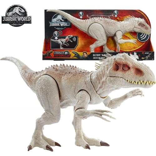Jurassic World Dinosaurs Tournament Tyrannosaurus Rex Toys for Children GCT95 Boys Toy Indominus Dinosaur Figure Sounds Effects